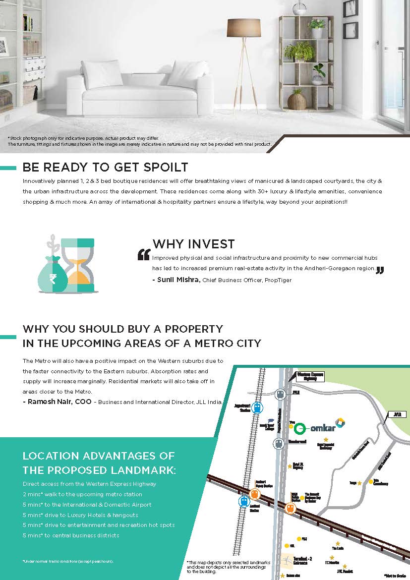 Innovatively planned 1, 2 & 3-bed Omkar Boutique Residences will offer breathtaking views in Mumbai